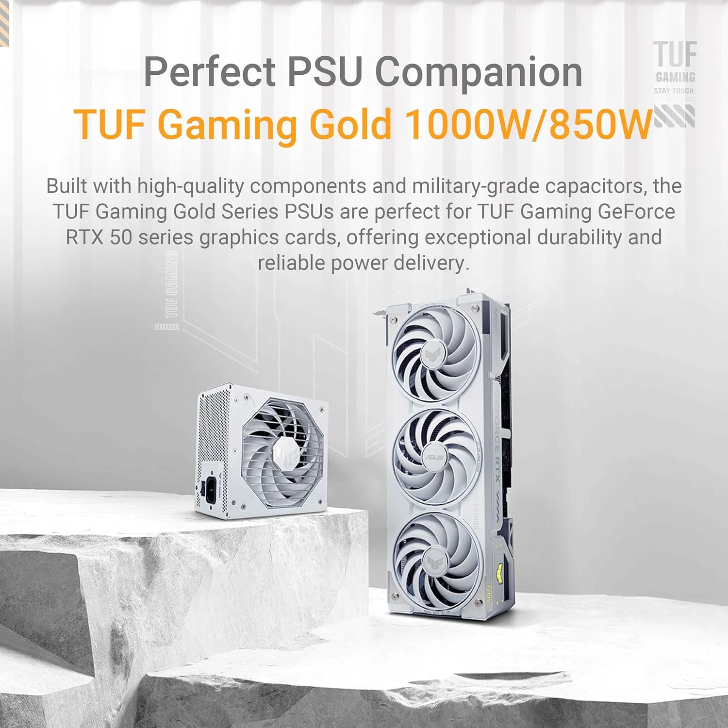 کارت گرافیک گیمینگ ایسوس TUF Gaming GeForce RTX ™ 5070 Ti 16GB GDDR7 White OC Edition (PCIe® 5.0, HDMI®/DP 2.1, 3.125-slot، قطعات نظامی، پوشش محافظ PCB، فن های Axial-tech) کارت گرافیک گیمینگ ایسوس TUF Gaming GeForce RTX ™ 5070 Ti 16GB GDDR7 White OC Edition (PCIe® 5.0, HDMI®/DP 2.1, 3.125-slot، قطعات نظامی، پوشش محافظ PCB، فن های Axial-tech)