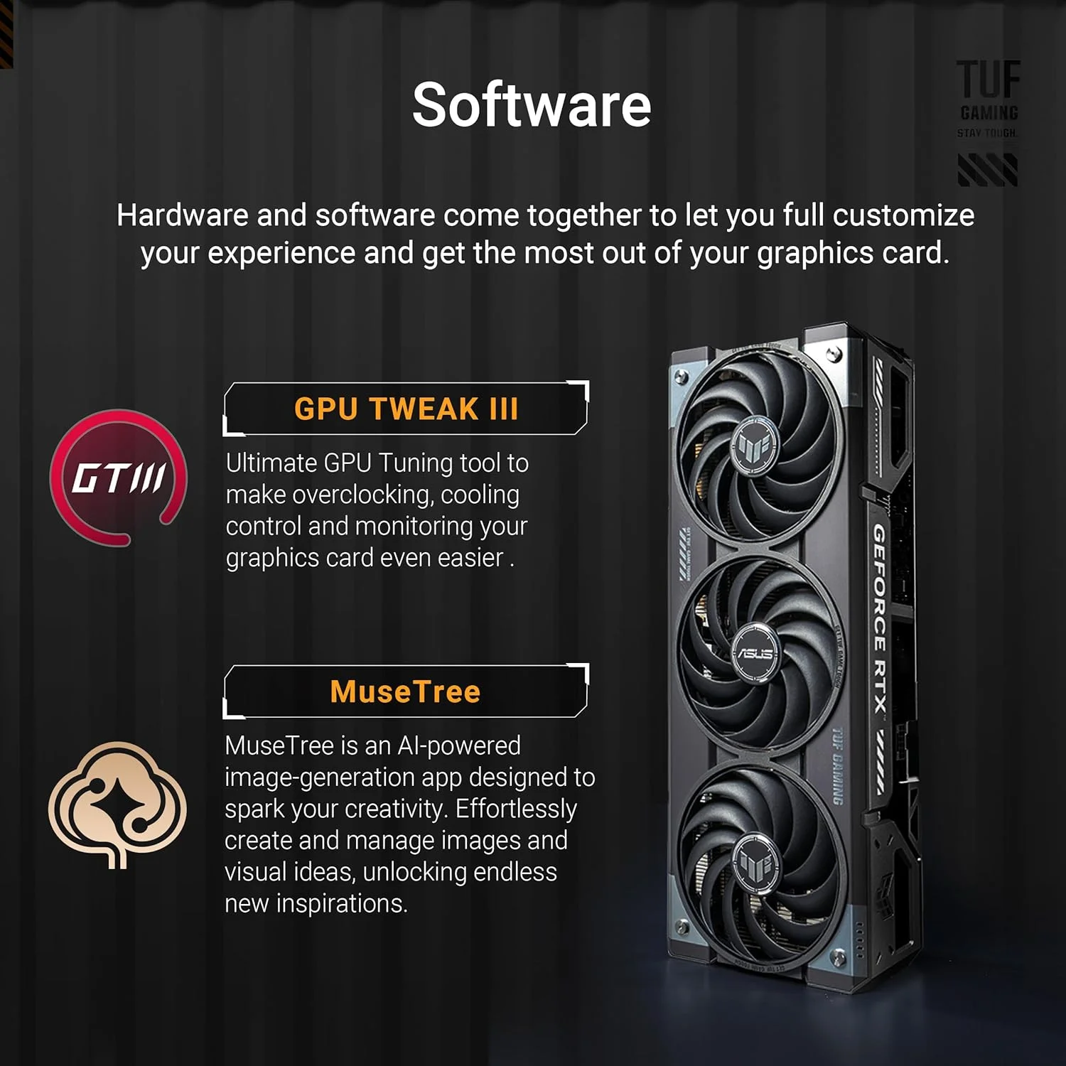 کارت گرافیک گیمینگ ایسوس TUF Gaming GeForce RTX ™ 5070 12GB GDDR7 OC Edition (PCIe® 5.0, HDMI®/DP 2.1, 3.125-slot, قطعات نظامی، پوشش محافظ PCB، فن های Axial-tech) کارت گرافیک گیمینگ ایسوس TUF Gaming GeForce RTX ™ 5070 12GB GDDR7 OC Edition (PCIe® 5.0, HDMI®/DP 2.1, 3.125-slot, قطعات نظامی، پوشش محافظ PCB، فن های Axial-tech)