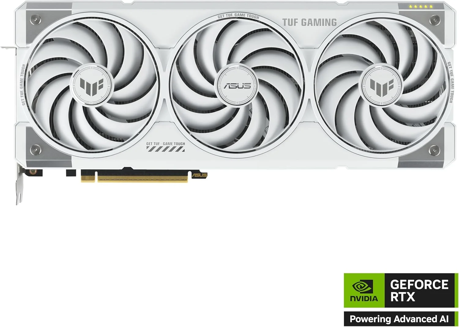 کارت گرافیک گیمینگ ایسوس TUF Gaming GeForce RTX ™ 5070 Ti 16GB GDDR7 White OC Edition (PCIe® 5.0, HDMI®/DP 2.1, 3.125-slot، قطعات نظامی، پوشش محافظ PCB، فن های Axial-tech) کارت گرافیک گیمینگ ایسوس TUF Gaming GeForce RTX ™ 5070 Ti 16GB GDDR7 White OC Edition (PCIe® 5.0, HDMI®/DP 2.1, 3.125-slot، قطعات نظامی، پوشش محافظ PCB، فن های Axial-tech)