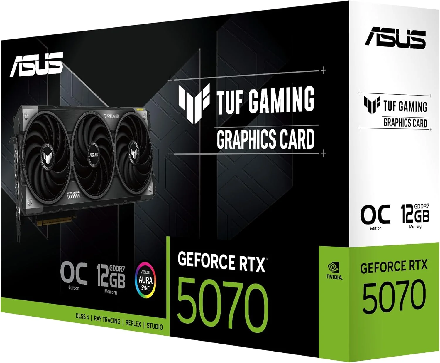 کارت گرافیک گیمینگ ایسوس TUF Gaming GeForce RTX ™ 5070 12GB GDDR7 OC Edition (PCIe® 5.0, HDMI®/DP 2.1, 3.125-slot, قطعات نظامی، پوشش محافظ PCB، فن های Axial-tech) کارت گرافیک گیمینگ ایسوس TUF Gaming GeForce RTX ™ 5070 12GB GDDR7 OC Edition (PCIe® 5.0, HDMI®/DP 2.1, 3.125-slot, قطعات نظامی، پوشش محافظ PCB، فن های Axial-tech)