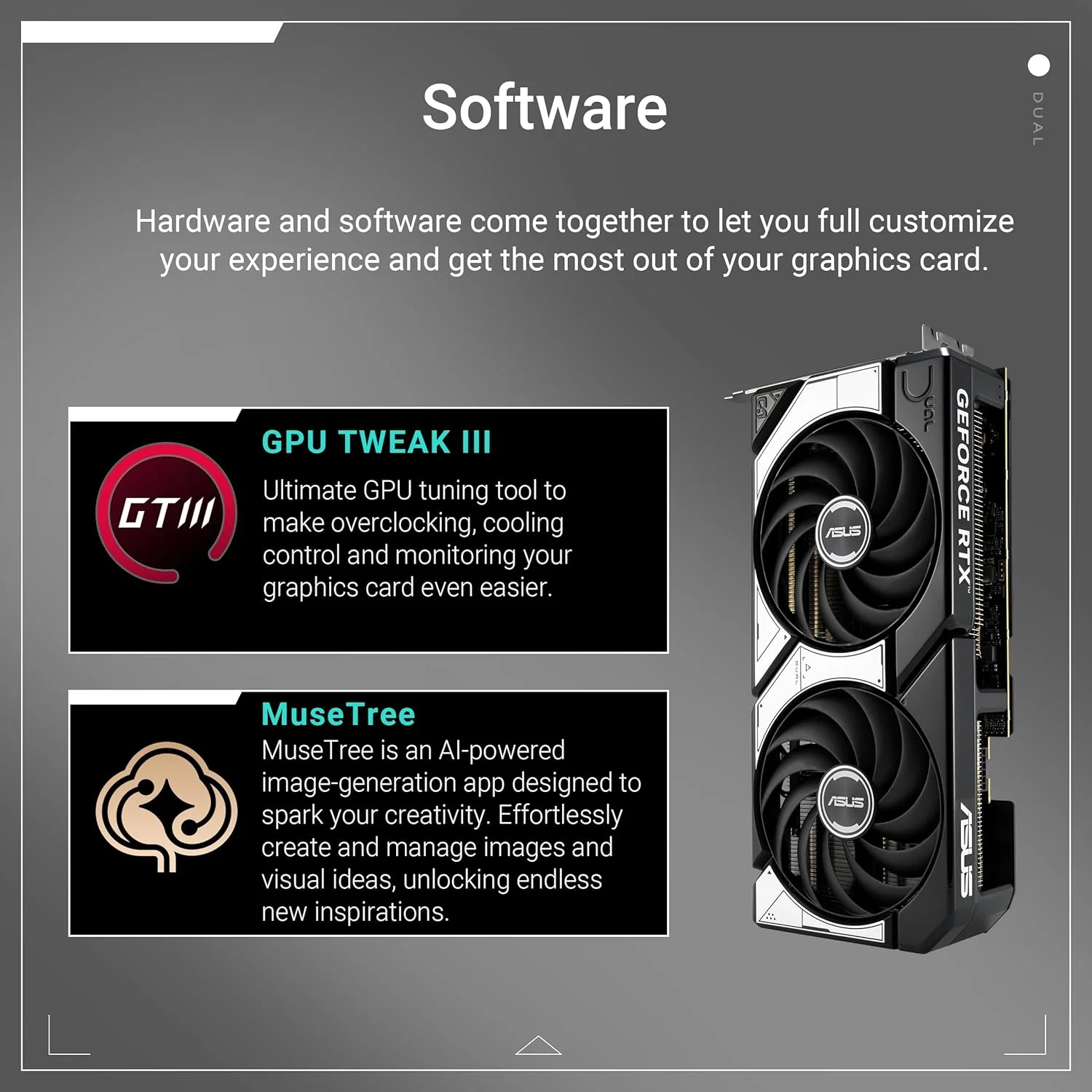 کارت گرافیک گیمینگ ایسوس Dual GeForce RTX 5070 12GB GDDR7 OC Edition (معماری NVIDIA Blackwell و DLSS 4، طراحی 2.5 اسلات، SSF، PCIe 5.0، 3x DisplayPort 2.1b، 1x HDMI 2.1b، PRIME-RTX5070-O12G) کارت گرافیک گیمینگ ایسوس Dual GeForce RTX 5070 12GB GDDR7 OC Edition (معماری NVIDIA Blackwell و DLSS 4، طراحی 2.5 اسلات، SSF، PCIe 5.0، 3x DisplayPort 2.1b، 1x HDMI 2.1b، PRIME-RTX5070-O12G)