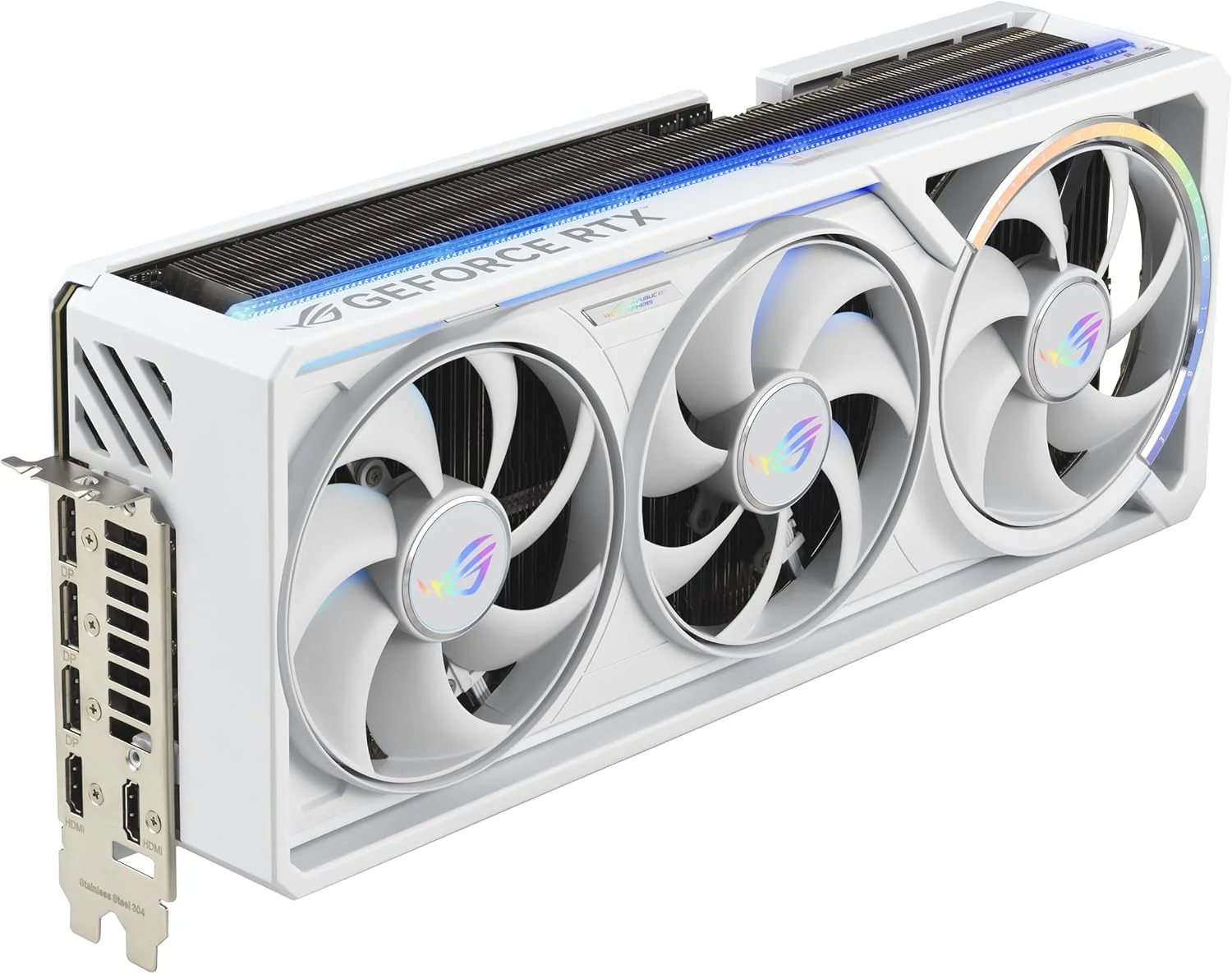 کارت گرافیک ایسوس ROG Astral GeForce RTX™ 5080 16GB GDDR7 White OC Edition - کارت گرافیک چهار فن با ارائه جریان هوا و فشار هوای بیسابقه برای عملکرد بهینه کارت گرافیک ایسوس ROG Astral GeForce RTX™ 5080 16GB GDDR7 White OC Edition - کارت گرافیک چهار فن با ارائه جریان هوا و فشار هوای بیسابقه برای عملکرد بهینه