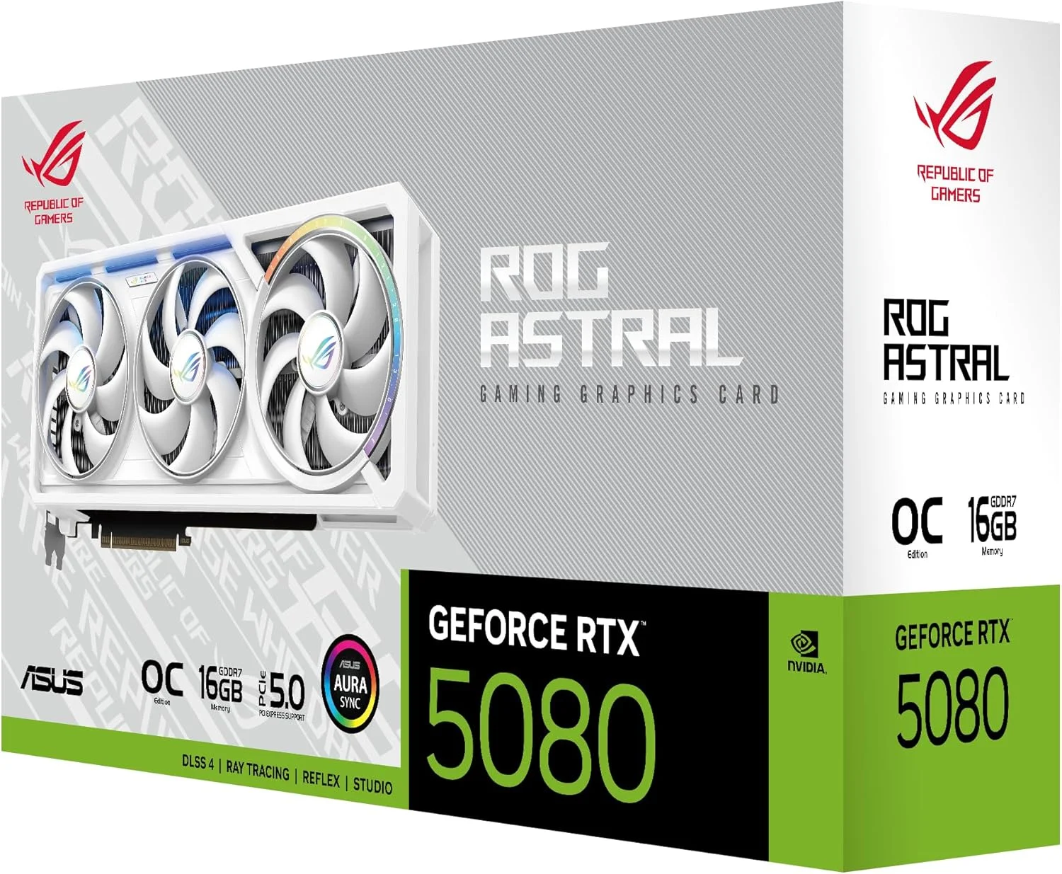کارت گرافیک ایسوس ROG Astral GeForce RTX™ 5080 16GB GDDR7 White OC Edition - کارت گرافیک چهار فن با ارائه جریان هوا و فشار هوای بیسابقه برای عملکرد بهینه کارت گرافیک ایسوس ROG Astral GeForce RTX™ 5080 16GB GDDR7 White OC Edition - کارت گرافیک چهار فن با ارائه جریان هوا و فشار هوای بیسابقه برای عملکرد بهینه
