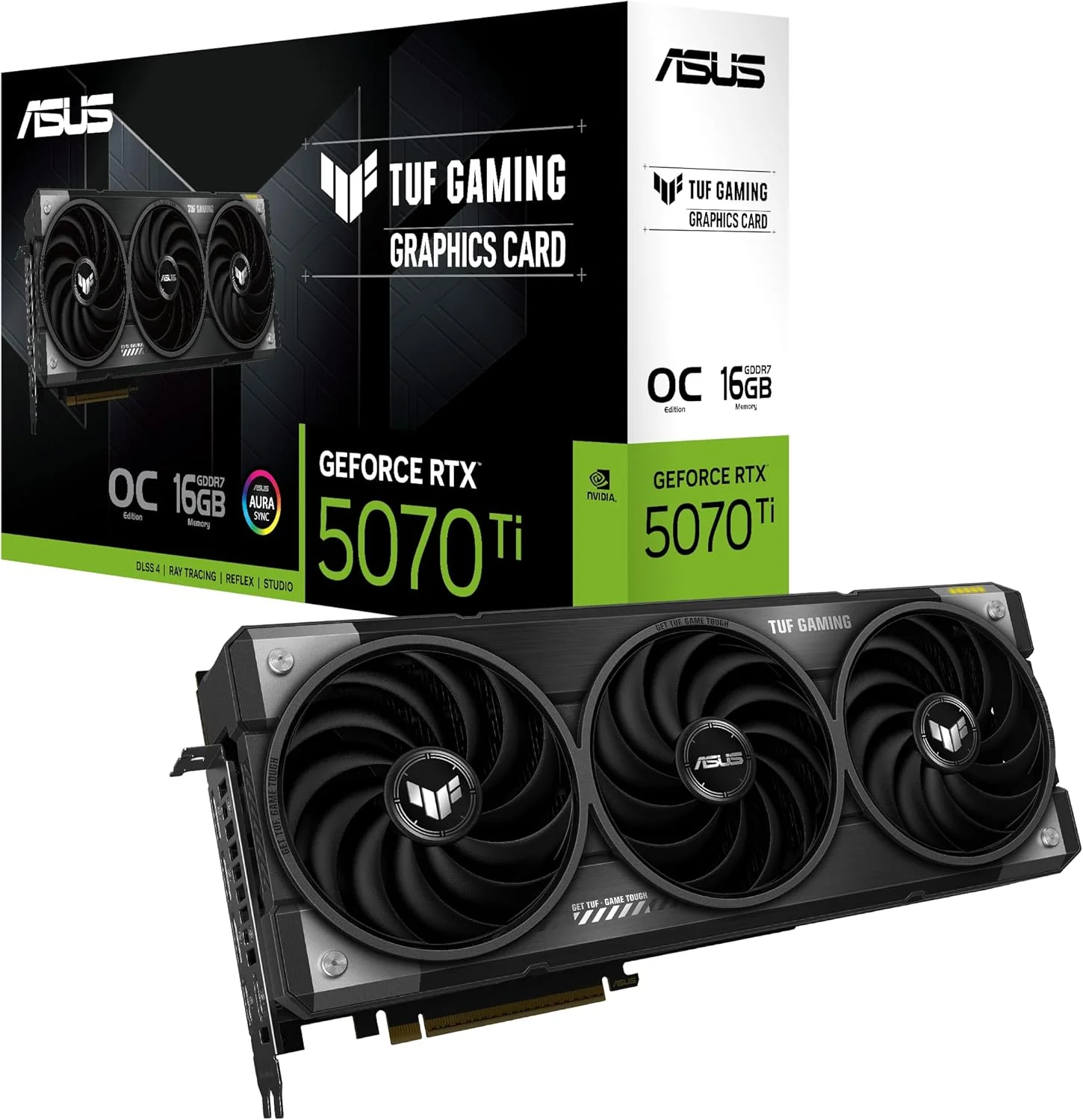 کارت گرافیک ایسوس GeForce RTX 5070 Ti TUF Gaming OC (16GB GDDR7/PCI Express 5.0/ مگاهرتز/28000MHz)