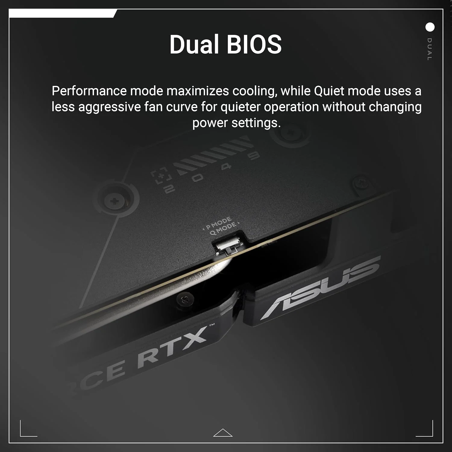 کارت گرافیک گیمینگ ایسوس Dual GeForce RTX 5060 OC 8G GDDR7 - PCIe 5.0، فرکانس افزایشی 2565 مگاهرتز، DLSS 4، HDMI 2.1b، DisplayPort 2.1b، 2.5 اسلات، طراحی فن Axial-tech، فناوری 0dB، صفحه پشتی دارای تهویه کارت گرافیک گیمینگ ایسوس Dual GeForce RTX 5060 OC 8G GDDR7 - PCIe 5.0، فرکانس افزایشی 2565 مگاهرتز، DLSS 4، HDMI 2.1b، DisplayPort 2.1b، 2.5 اسلات، طراحی فن Axial-tech، فناوری 0dB، صفحه پشتی دارای تهویه