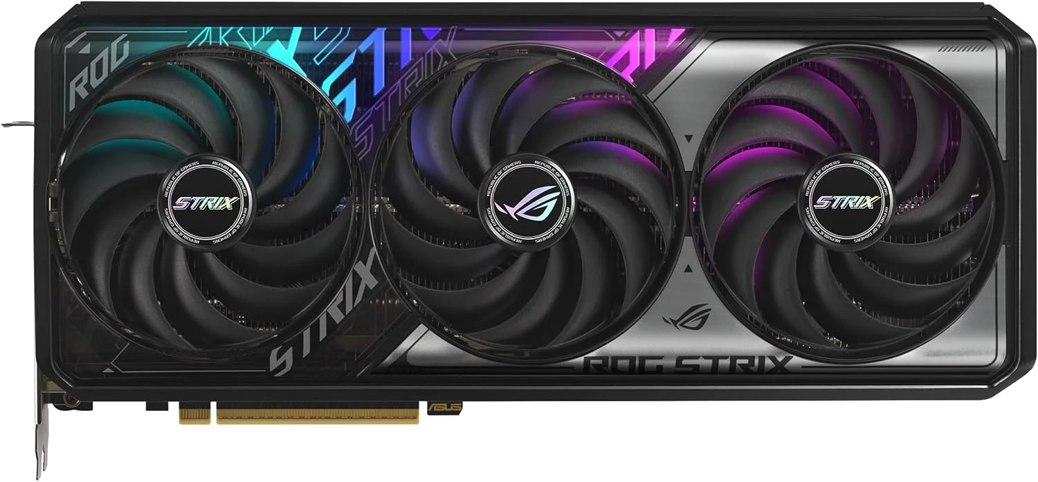 کارت گرافیک گیمینگ ایسوس ROG Strix GeForce RTX 5070 OC Edition با 12 گیگابایت حافظه GDDR7 (Nvidia GeForce RTX5070 DLSS 4، طراحی 3.2 اسلات، PCIe 5.0، 3X DisplayPort 2.1b، 2X HDMI 2.1b، ROG-STRIX-RTX5070-12G GAMING)
