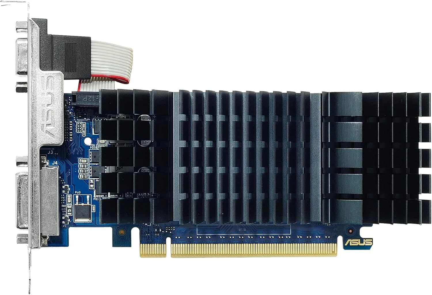 کارت گرافیک ایسوس GeForce GT 730 2GB GDDR5 با پروفایل پایین برای سیستم های HTPC بی صدا (همراه با براکت های پورت ورودی/خروجی) کارت گرافیک ایسوس GeForce GT 730 2GB GDDR5 با پروفایل پایین برای سیستم های HTPC بی صدا (همراه با براکت های پورت ورودی/خروجی)