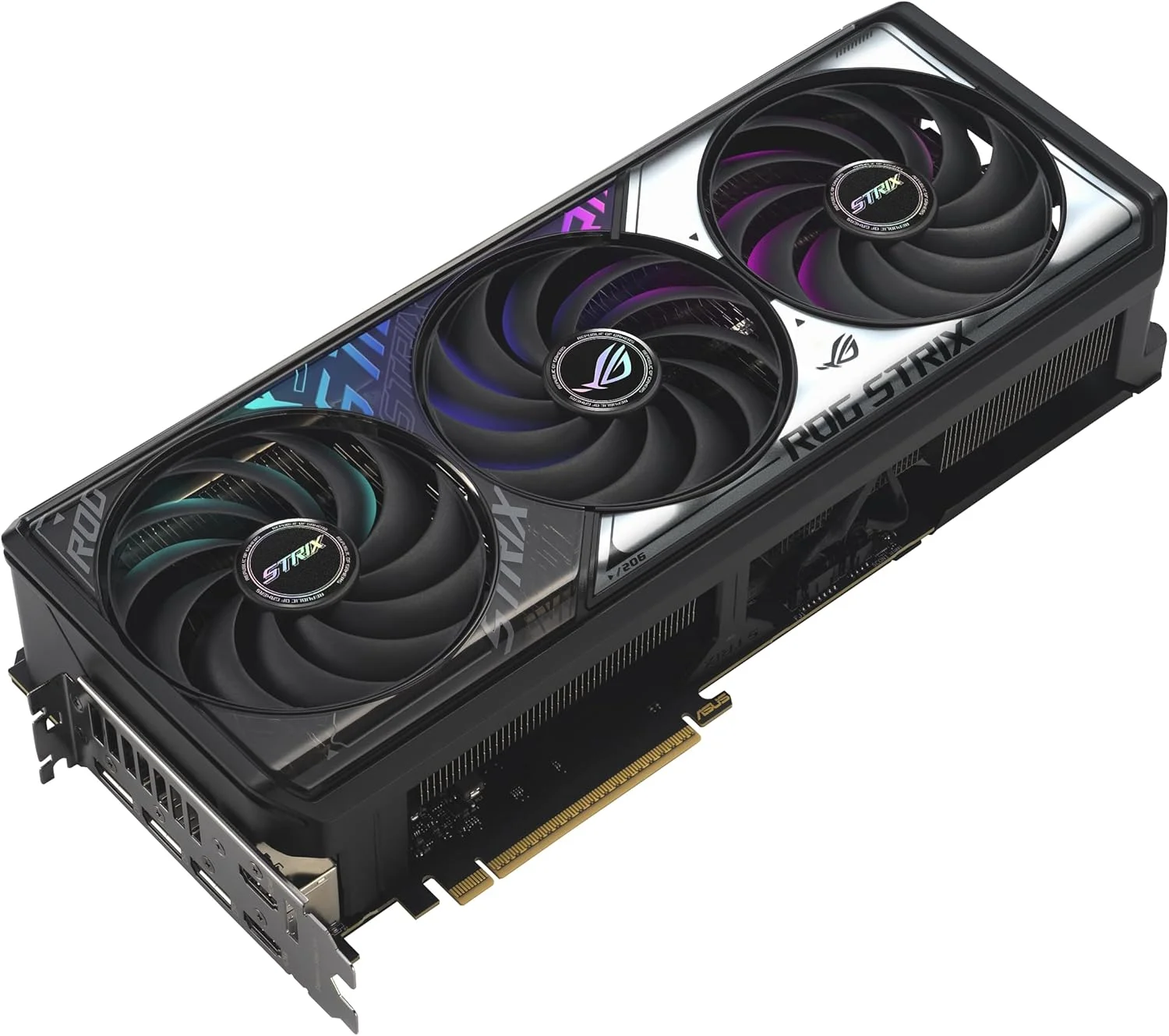کارت گرافیک ایسوس ROG Strix GeForce RTX™ 5070 OC Edition با 12 گیگابایت حافظه GDDR7 (PCIe® 5.0، 12GB GDDR7، HDMI®/DP 2.1، 3.2-Slot، فن های Axial-tech، طراحی MaxContact، پد حرارتی تغییر فاز GPU، Aura sync) کارت گرافیک ایسوس ROG Strix GeForce RTX™ 5070 OC Edition با 12 گیگابایت حافظه GDDR7 (PCIe® 5.0، 12GB GDDR7، HDMI®/DP 2.1، 3.2-Slot، فن های Axial-tech، طراحی MaxContact، پد حرارتی تغییر فاز GPU، Aura sync)