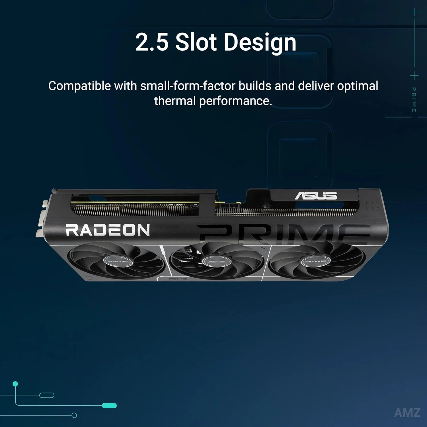 کارت گرافیک ایسوس Prime Radeon™ RX 9060 XT با 16 گیگابایت حافظه GDDR6 OC Edition (PCIe 5.0, HDMI/DP 2.1، طراحی 2.5 اسلات، فن های Axial-tech، بلبرینگ های دوگانه فن، بایوس دوگانه، محافظ GPU) کارت گرافیک ایسوس Prime Radeon™ RX 9060 XT با 16 گیگابایت حافظه GDDR6 OC Edition (PCIe 5.0, HDMI/DP 2.1، طراحی 2.5 اسلات، فن های Axial-tech، بلبرینگ های دوگانه فن، بایوس دوگانه، محافظ GPU)