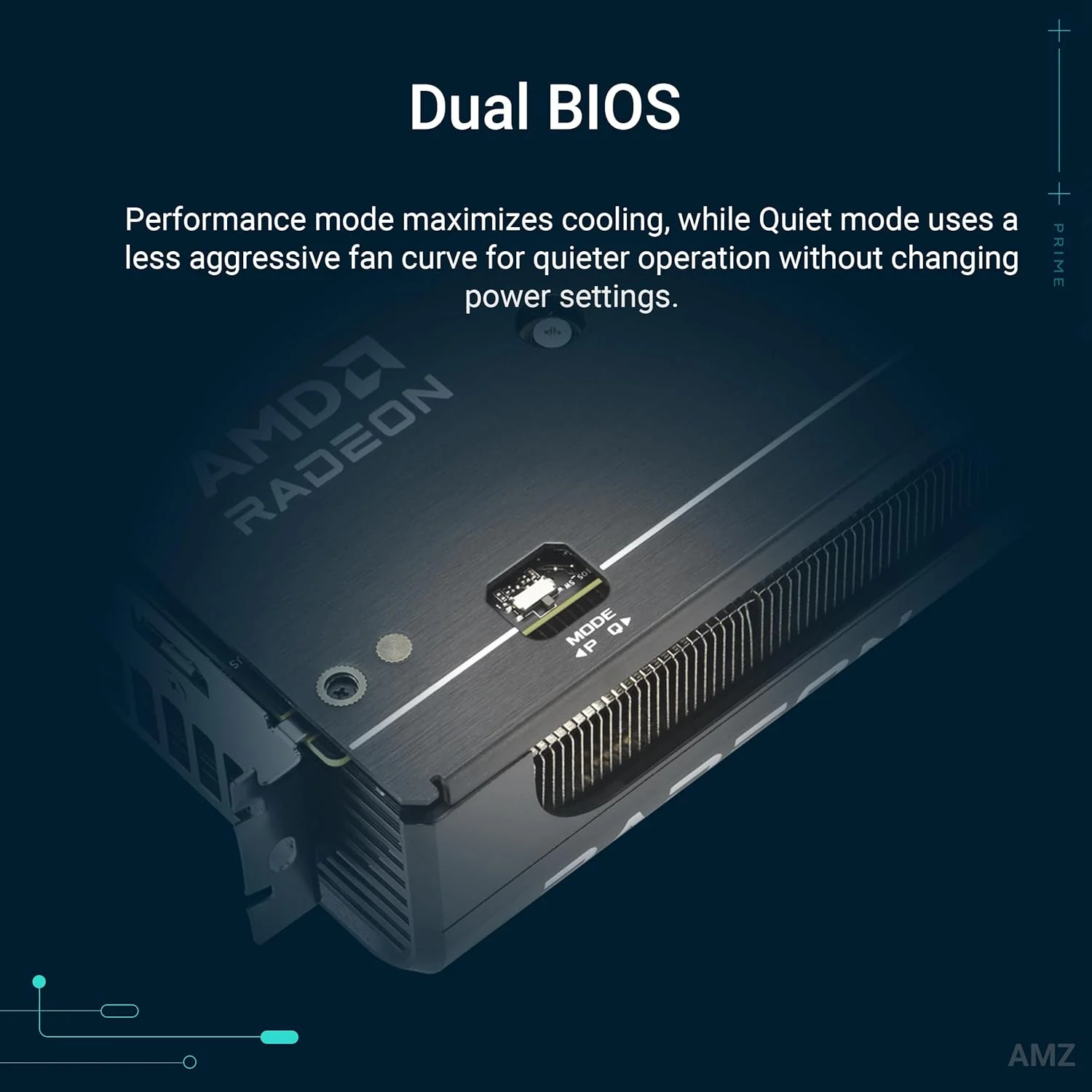 کارت گرافیک ایسوس Prime Radeon™ RX 9060 XT با 16 گیگابایت حافظه GDDR6 OC Edition (PCIe 5.0, HDMI/DP 2.1، طراحی 2.5 اسلات، فن های Axial-tech، بلبرینگ های دوگانه فن، بایوس دوگانه، محافظ GPU) کارت گرافیک ایسوس Prime Radeon™ RX 9060 XT با 16 گیگابایت حافظه GDDR6 OC Edition (PCIe 5.0, HDMI/DP 2.1، طراحی 2.5 اسلات، فن های Axial-tech، بلبرینگ های دوگانه فن، بایوس دوگانه، محافظ GPU)