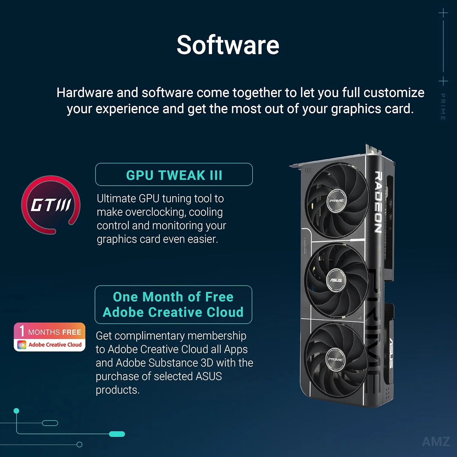 کارت گرافیک ایسوس Prime Radeon™ RX 9060 XT با 16 گیگابایت حافظه GDDR6 OC Edition (PCIe 5.0, HDMI/DP 2.1، طراحی 2.5 اسلات، فن های Axial-tech، بلبرینگ های دوگانه فن، بایوس دوگانه، محافظ GPU) کارت گرافیک ایسوس Prime Radeon™ RX 9060 XT با 16 گیگابایت حافظه GDDR6 OC Edition (PCIe 5.0, HDMI/DP 2.1، طراحی 2.5 اسلات، فن های Axial-tech، بلبرینگ های دوگانه فن، بایوس دوگانه، محافظ GPU)