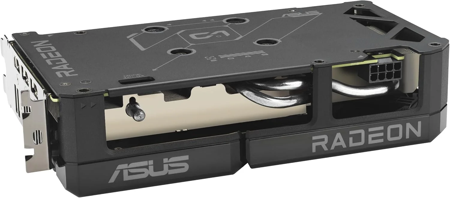 کارت گرافیک ASUS Dual Radeon™ RX 9060 XT 8GB GDDR6 (PCIe 5.0, HDMI 2.1b, DisplayPort 2.1a، طراحی 2.5 اسلات، طراحی فن Axial Technology، فناوری 0dB و موارد دیگر) کارت گرافیک ASUS Dual Radeon™ RX 9060 XT 8GB GDDR6 (PCIe 5.0, HDMI 2.1b, DisplayPort 2.1a، طراحی 2.5 اسلات، طراحی فن Axial Technology، فناوری 0dB و موارد دیگر)