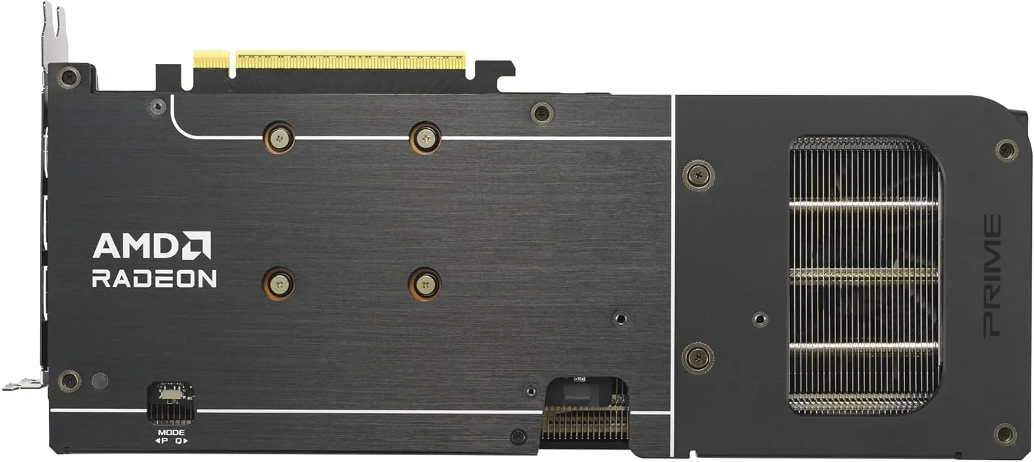کارت گرافیک ایسوس Prime Radeon™ RX 9060 XT با 16 گیگابایت حافظه GDDR6 OC Edition (PCIe 5.0, HDMI/DP 2.1، طراحی 2.5 اسلات، فن های Axial-tech، بلبرینگ های دوگانه فن، بایوس دوگانه، محافظ GPU) کارت گرافیک ایسوس Prime Radeon™ RX 9060 XT با 16 گیگابایت حافظه GDDR6 OC Edition (PCIe 5.0, HDMI/DP 2.1، طراحی 2.5 اسلات، فن های Axial-tech، بلبرینگ های دوگانه فن، بایوس دوگانه، محافظ GPU)