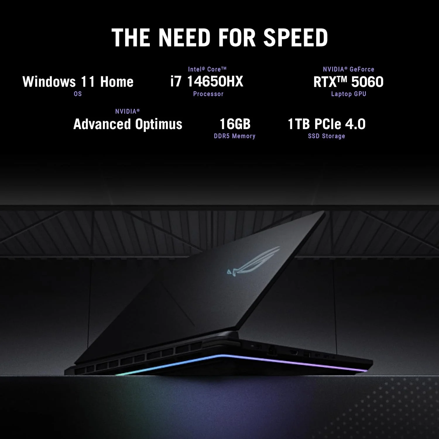 لپ تاپ گیمینگ ایسوس ROG Strix G16 (2025)، صفحه نمایش 16 اینچی FHD+ 16:10 165 هرتز/3 میلیثانیه، پردازنده گرافیکی لپ تاپ NVIDIA® GeForce RTX™ 5060، پردازنده Intel® Core™ i7 14650HX، حافظه 16 گیگابایتی DDR5، حافظه SSD 1 ترابایتی Gen 4، Wi-Fi 7، ویندوز 11 لپ تاپ گیمینگ ایسوس ROG Strix G16 (2025)، صفحه نمایش 16 اینچی FHD+ 16:10 165 هرتز/3 میلیثانیه، پردازنده گرافیکی لپ تاپ NVIDIA® GeForce RTX™ 5060، پردازنده Intel® Core™ i7 14650HX، حافظه 16 گیگابایتی DDR5، حافظه SSD 1 ترابایتی Gen 4، Wi-Fi 7، ویندوز 11
