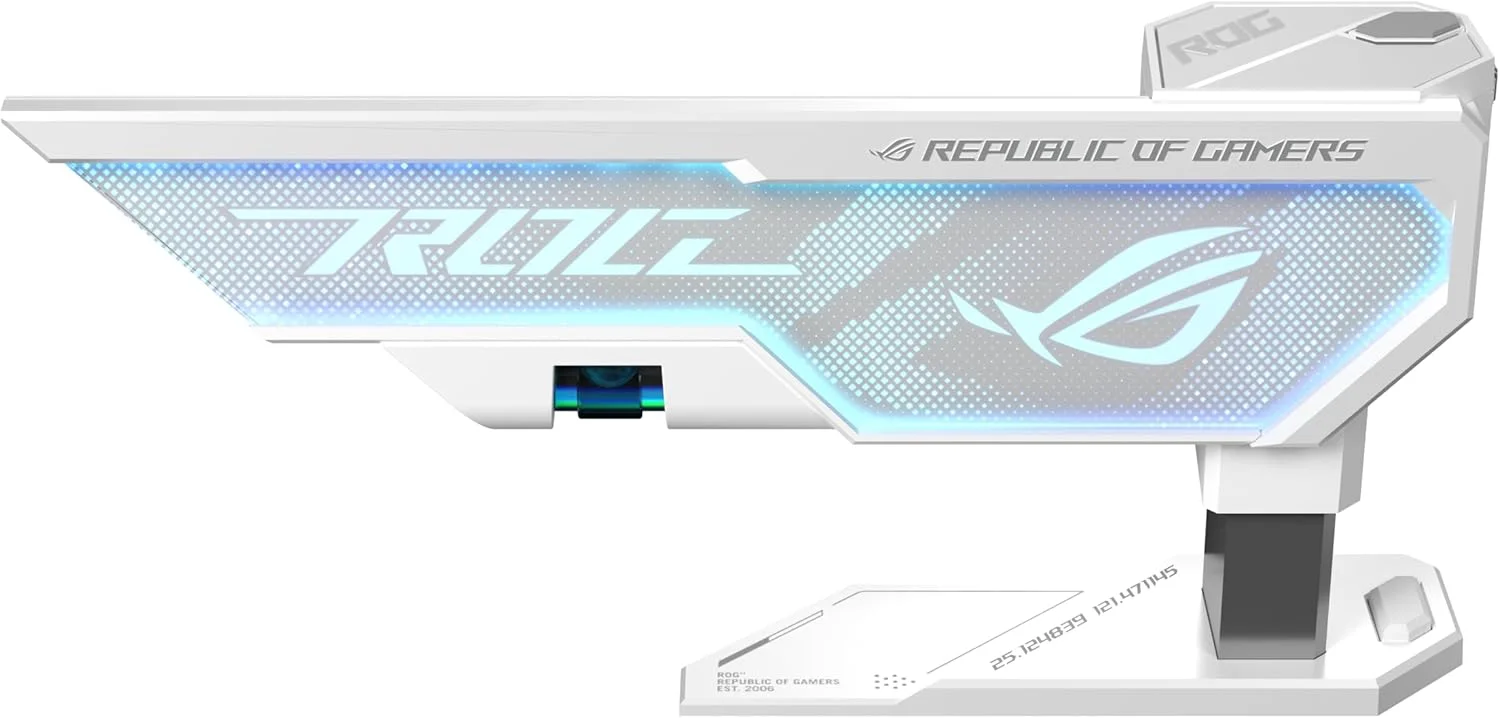 نگهدارنده کارت گرافیک ایسوس ROG Herculx نسخه سفید (طراحی بدون نیاز به ابزار، دارای تراز، آلیاژ روی جامد، 72-128 میلیمتر، Aura Sync) نگهدارنده کارت گرافیک ایسوس ROG Herculx نسخه سفید (طراحی بدون نیاز به ابزار، دارای تراز، آلیاژ روی جامد، 72-128 میلیمتر، Aura Sync)