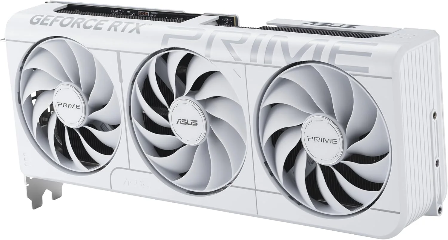 کارت گرافیک ایسوس Prime GeForce RTX™ 5070 12GB GDDR7 White OC Edition (PCIe® 5.0, 12GB GDDR7, HDMI®/DP 2.1, 2.5-اسلات، فن های Axial-tech، بایوس دوگانه) مناسب SFF کارت گرافیک ایسوس Prime GeForce RTX™ 5070 12GB GDDR7 White OC Edition (PCIe® 5.0, 12GB GDDR7, HDMI®/DP 2.1, 2.5-اسلات، فن های Axial-tech، بایوس دوگانه) مناسب SFF