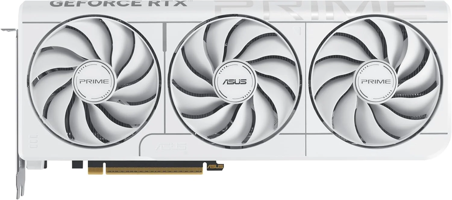 کارت گرافیک ایسوس Prime GeForce RTX™ 5070 12GB GDDR7 White OC Edition (PCIe® 5.0, 12GB GDDR7, HDMI®/DP 2.1, 2.5-اسلات، فن های Axial-tech، بایوس دوگانه) مناسب SFF کارت گرافیک ایسوس Prime GeForce RTX™ 5070 12GB GDDR7 White OC Edition (PCIe® 5.0, 12GB GDDR7, HDMI®/DP 2.1, 2.5-اسلات، فن های Axial-tech، بایوس دوگانه) مناسب SFF