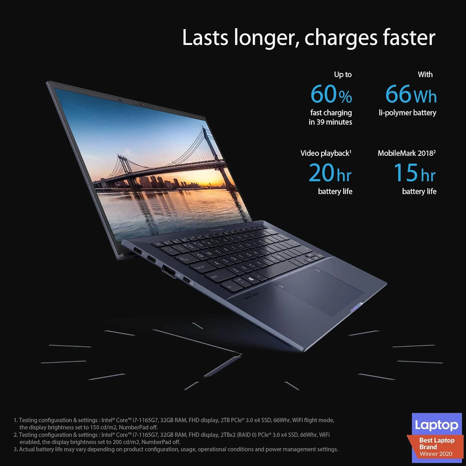 لپ تاپ تجاری ایسوس Expert Book B9 B9400Cea Kc0396R، صفحه نمایش 14 اینچی FHD، پردازنده Intel Core I7 1165G7، رم 16 گیگابایتی، حافظه SSD 512 گیگابایتی، گرافیک Intel Iris Xᵉ، ویندوز 10 پرو، رنگ مشکی