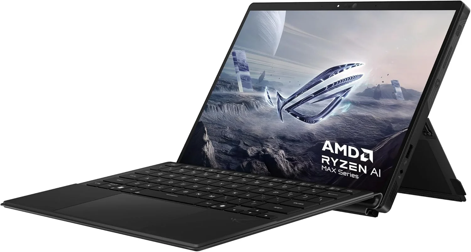 ROG Flow Z13,GZ302EA-RU016W، پردازنده AMD Ryzen™ AI MAX+ 395 با سرعت 3.0 گیگاهرتز، 32 گیگابایت رم/ 1 ترابایت SSD PCIE G4/AMD UMA/ویندوز 11 هوم (AI PC)/صفحه نمایش 13.4 اینچی، 2.5K، کارت گرافیک AMD Radeon™، ویندوز هوم، کیبورد انگلیسی-عربی مشکی