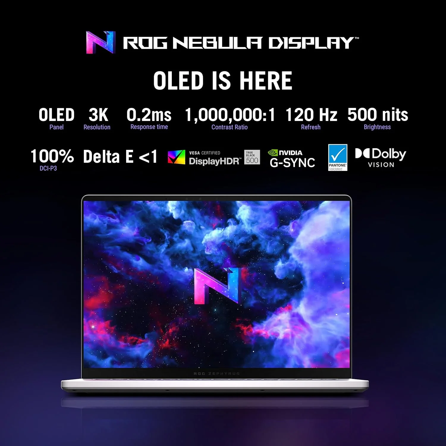 لپ تاپ گیمینگ ASUS ROG Zephyrus G14 GA403UI-OLED7WPW سفید پلاتینی، پردازنده R7-7 8845HS، رم 16 گیگابایت، حافظه SSD 1 ترابایت PCIe 4.0 M.2، کارت گرافیک RTX 4070 با 8 گیگابایت VRAM، ویندوز 11 پرو، صفحه نمایش 14 اینچ 3K 16:10 129 هرتز، کیبورد با نور پس زمینه RGB انگلیسی-عربی لپ تاپ گیمینگ ASUS ROG Zephyrus G14 GA403UI-OLED7WPW سفید پلاتینی، پردازنده R7-7 8845HS، رم 16 گیگابایت، حافظه SSD 1 ترابایت PCIe 4.0 M.2، کارت گرافیک RTX 4070 با 8 گیگابایت VRAM، ویندوز 11 پرو، صفحه نمایش 14 اینچ 3K 16:10 129 هرتز، کیبورد با نور پس زمینه RGB انگلیسی-عربی