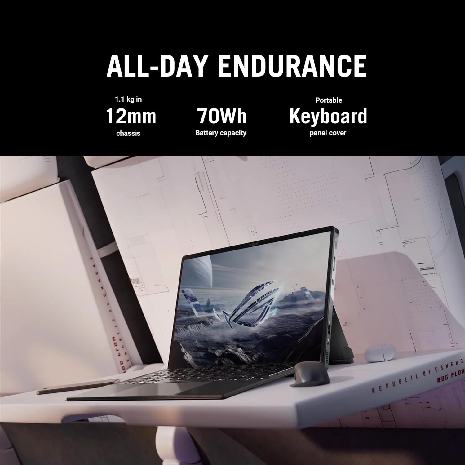 ROG Flow Z13,GZ302EA-RU016W، پردازنده AMD Ryzen™ AI MAX+ 395 با سرعت 3.0 گیگاهرتز، 32 گیگابایت رم/ 1 ترابایت SSD PCIE G4/AMD UMA/ویندوز 11 هوم (AI PC)/صفحه نمایش 13.4 اینچی، 2.5K، کارت گرافیک AMD Radeon™، ویندوز هوم، کیبورد انگلیسی-عربی مشکی ROG Flow Z13,GZ302EA-RU016W، پردازنده AMD Ryzen™ AI MAX+ 395 با سرعت 3.0 گیگاهرتز، 32 گیگابایت رم/ 1 ترابایت SSD PCIE G4/AMD UMA/ویندوز 11 هوم (AI PC)/صفحه نمایش 13.4 اینچی، 2.5K، کارت گرافیک AMD Radeon™، ویندوز هوم، کیبورد انگلیسی-عربی مشکی