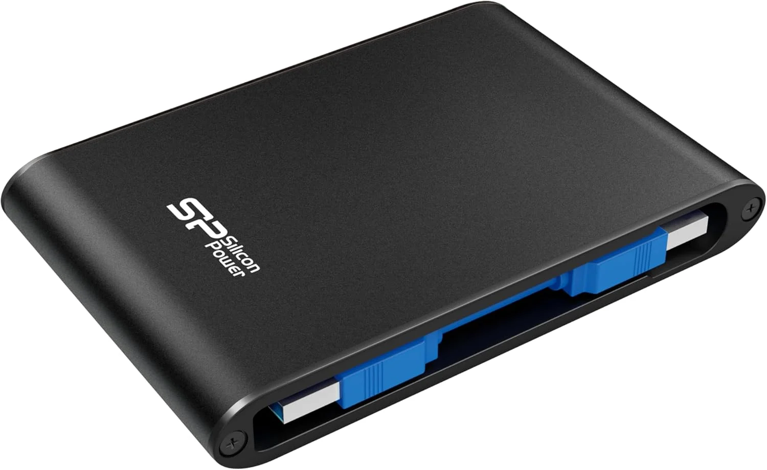هارد اکسترنال سیلیکون پاور مدل SP010TBPHDA80S3K با ظرفیت 1 ترابایت، مقاوم در برابر ضربه و ضد آب IPX7، رنگ مشکی
