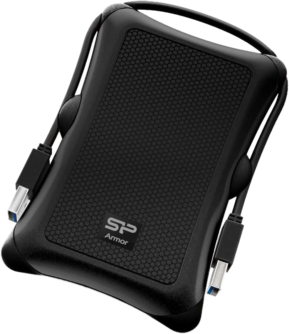 هارد اکسترنال ضد ضربه سیلیکون پاور مدل SP010TBPHDA30S3W با ظرفیت 1 ترابایت و رابط USB 2.5 اینچی - سفید
