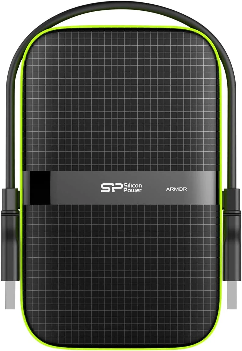 هارد اکسترنال مقاوم سیلیکون پاور Armor A60 با ظرفیت 2 ترابایت، ضد ضربه با استاندارد نظامی، مقاوم در برابر آب، USB 3.0، هارد دیسک قابل حمل برای کامپیوتر، مک، لپ تاپ - سبز هارد اکسترنال مقاوم سیلیکون پاور Armor A60 با ظرفیت 2 ترابایت، ضد ضربه با استاندارد نظامی، مقاوم در برابر آب، USB 3.0، هارد دیسک قابل حمل برای کامپیوتر، مک، لپ تاپ - سبز