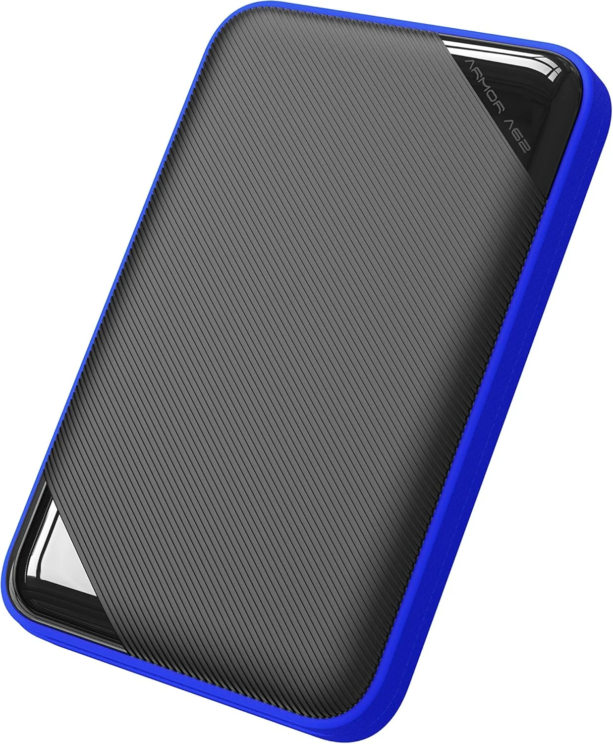 هارد اکسترنال گیمینگ سیلیکون پاور Armor A62 با ظرفیت 2 ترابایت، USB 3.0، ضد ضربه نظامی، قابل حمل برای کنسول های بازی PS5 PS4 Xbox، کامپیوتر رومیزی، لپ تاپ، PC و Mac، آبی
