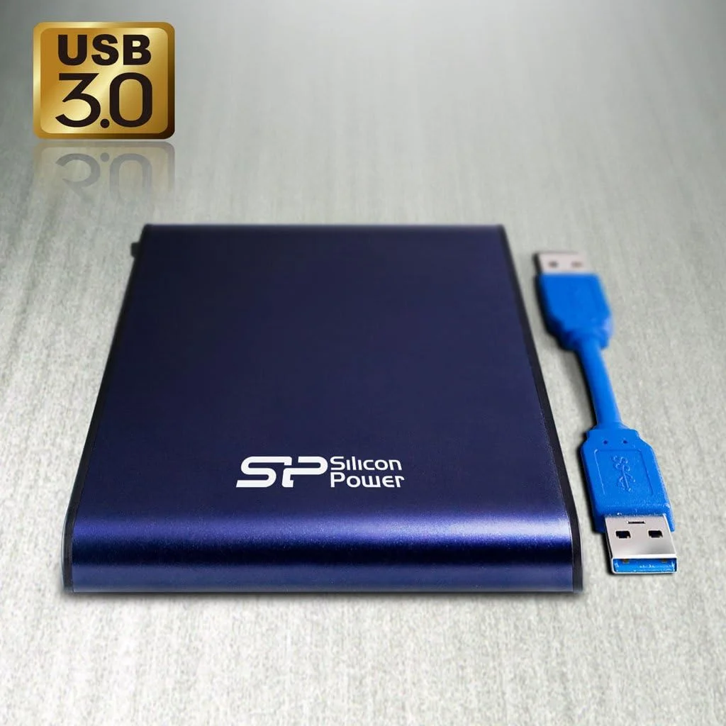 هارد اکسترنال قابل حمل سیلیکون پاور Armor A80 با ظرفیت 500 گیگابایت، سایز 2.5 اینچ، USB 3.0/2.0، مقاوم در برابر ضربه و استاندارد نظامی - آبی هارد اکسترنال قابل حمل سیلیکون پاور Armor A80 با ظرفیت 500 گیگابایت، سایز 2.5 اینچ، USB 3.0/2.0، مقاوم در برابر ضربه و استاندارد نظامی - آبی