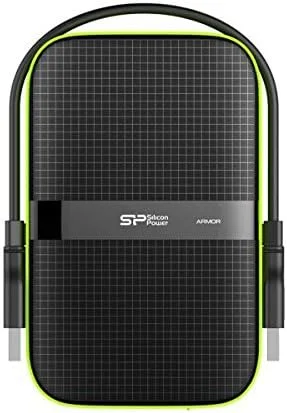 هارد اکسترنال ضد ضربه سیلیکون پاور Armor A60 با ظرفیت 5 ترابایت - USB3.0 - نسخه مشکی/سبز