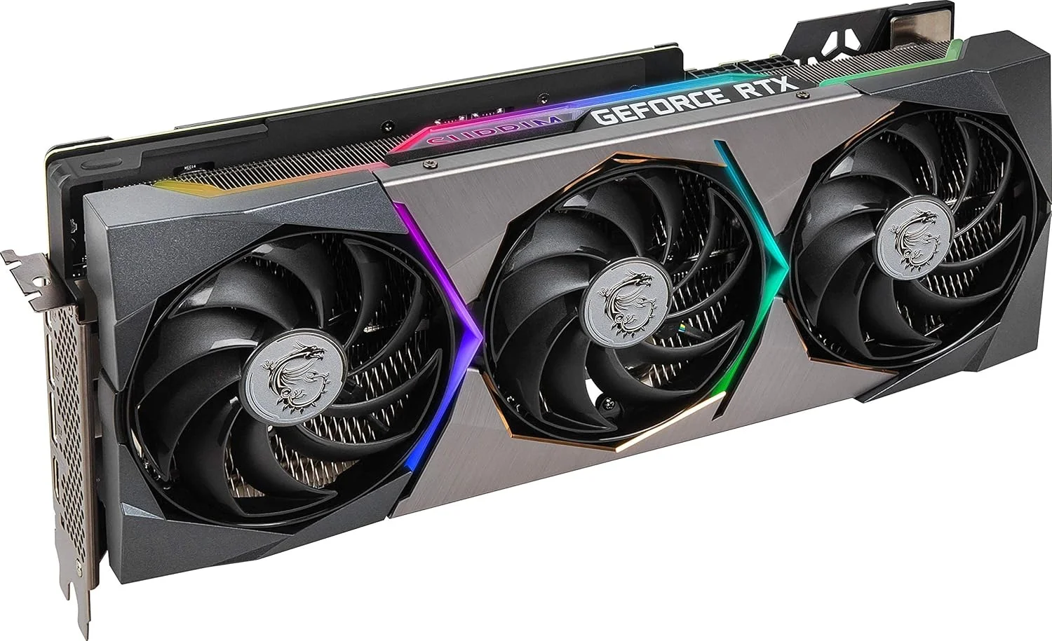 کارت گرافیک گیمینگ ام اس آی GeForce RTX 3070 Ti Suprim X 8G، با 8 گیگابایت حافظه GDDR6X، نسل چهارم PCI Express و سرعت 19 گیگابیت بر ثانیه