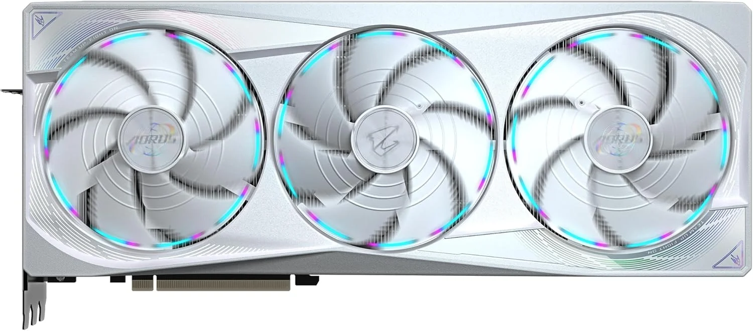 کارت گرافیک گیگابایت AORUS GeForce RTX 5080 MASTER ICE 16G - حافظه 16 گیگابایت GDDR7، رابط 256 بیتی، PCI-E 5.0، فرکانس هسته 2805 مگاهرتز، 3 پورت DP 2.1a، 1 پورت HDMI 2.1b، NVIDIA DLSS 4، مدل GV-N5080AORUSM ICE-16GD کارت گرافیک گیگابایت AORUS GeForce RTX 5080 MASTER ICE 16G - حافظه 16 گیگابایت GDDR7، رابط 256 بیتی، PCI-E 5.0، فرکانس هسته 2805 مگاهرتز، 3 پورت DP 2.1a، 1 پورت HDMI 2.1b، NVIDIA DLSS 4، مدل GV-N5080AORUSM ICE-16GD