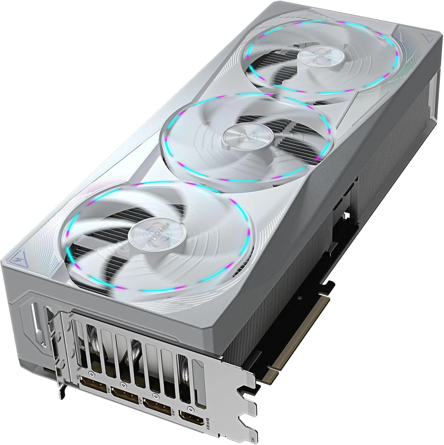کارت گرافیک گیگابایت AORUS GeForce RTX 5080 MASTER ICE 16G - حافظه 16 گیگابایت GDDR7، رابط 256 بیتی، PCI-E 5.0، فرکانس هسته 2805 مگاهرتز، 3 پورت DP 2.1a، 1 پورت HDMI 2.1b، NVIDIA DLSS 4، مدل GV-N5080AORUSM ICE-16GD کارت گرافیک گیگابایت AORUS GeForce RTX 5080 MASTER ICE 16G - حافظه 16 گیگابایت GDDR7، رابط 256 بیتی، PCI-E 5.0، فرکانس هسته 2805 مگاهرتز، 3 پورت DP 2.1a، 1 پورت HDMI 2.1b، NVIDIA DLSS 4، مدل GV-N5080AORUSM ICE-16GD