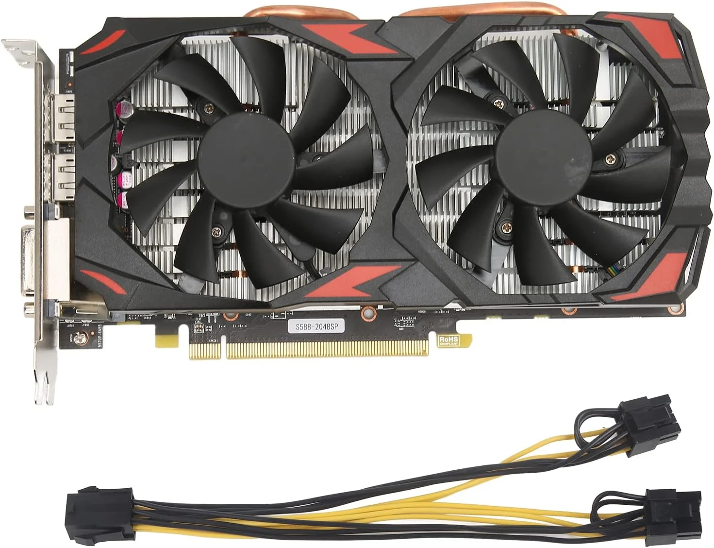 کارت گرافیک RX 580 با 8 گیگابایت حافظه GDDR5 256 بیتی، پشتیبانی از دو فن خنک کننده، اسلات کارت گرافیک PCI Express 3.0، کنترل فعال فن و توقف فن برای دفتر کار خانگی