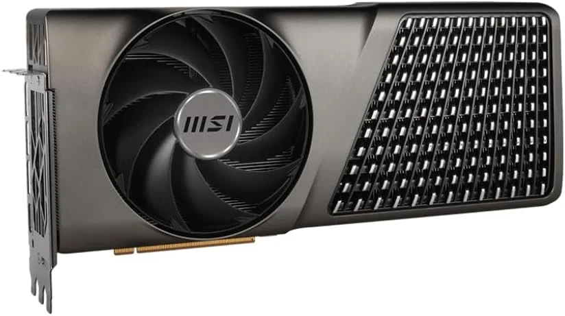 کارت گرافیک MSI GeForce RTX 4070 Ti Super Expert، حافظه 16 گیگابایتی GDDR6X 256 بیتی، فرکانس بوست 2670 مگاهرتز، سرعت حافظه 21 گیگابیت بر ثانیه، 8448 هسته CUDA، رابط PCI Express Gen 4 - خاکستری
