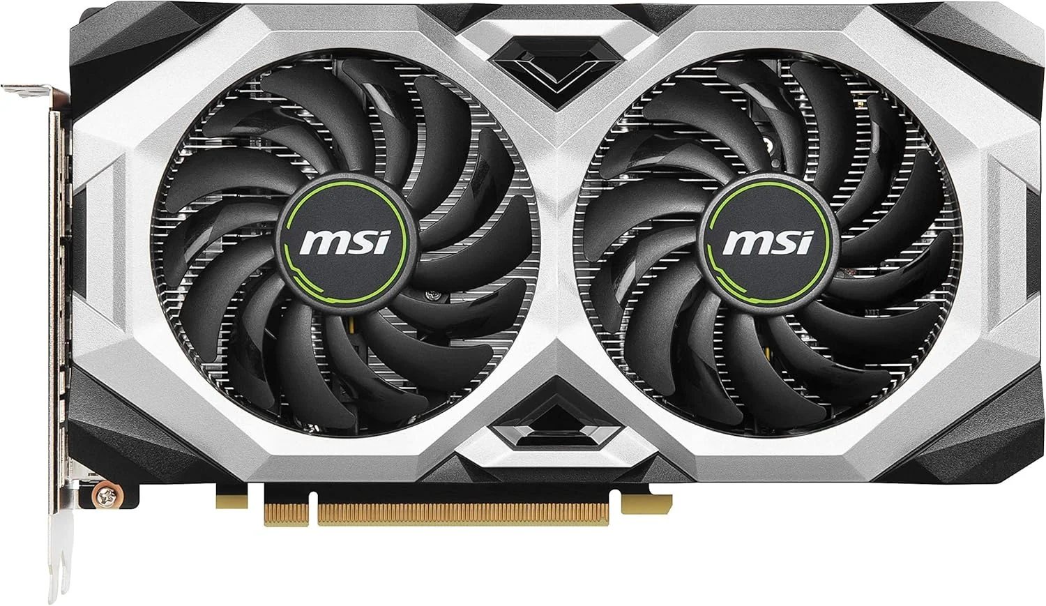 کارت گرافیک MSI Gaming GeForce RTX 2060 با 12 گیگابایت حافظه GDDR6، رابط 192 بیتی HDMI/DP، فرکانس بوست 1680 مگاهرتز، فناوری Ray Tracing، معماری Turing، آماده برای واقعیت مجازی (RTX 2060 Ventus 12G OC)