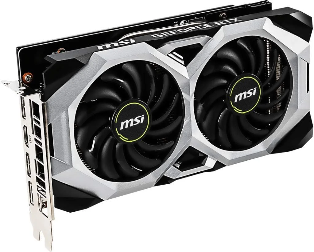 کارت گرافیک MSI Gaming GeForce RTX 2070 با 8 گیگابایت حافظه GDDR6، رابط 256 بیتی، HDMI/DP/USB، فناوری Ray Tracing Turing Architecture و HDCP (مدل RTX 2070 Ventus 8G) کارت گرافیک MSI Gaming GeForce RTX 2070 با 8 گیگابایت حافظه GDDR6، رابط 256 بیتی، HDMI/DP/USB، فناوری Ray Tracing Turing Architecture و HDCP (مدل RTX 2070 Ventus 8G)
