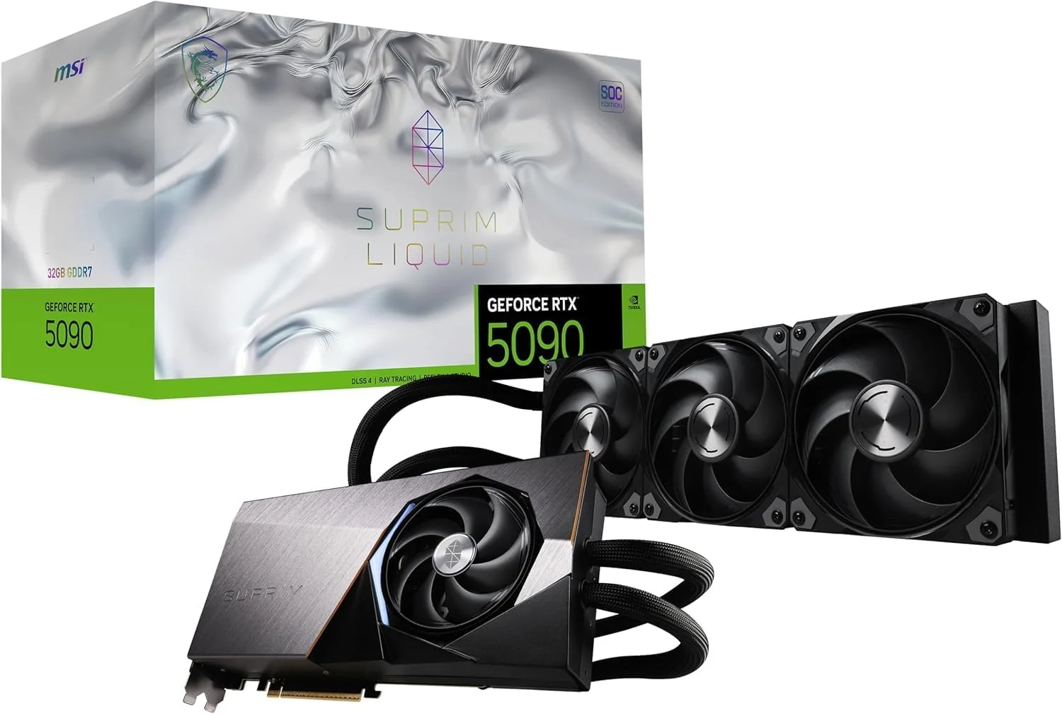 کارت گرافیک ام اس آی GeForce RTX 5090 32G SUPRIM LIQUID SOC مدل VD8996