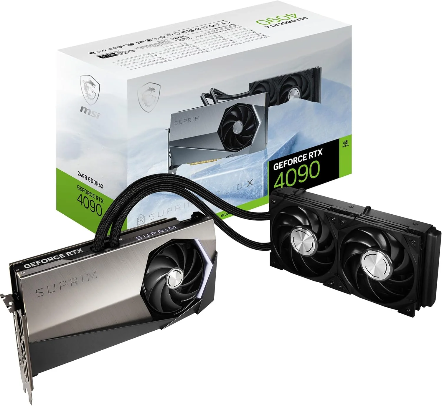 کارت گرافیک ام اس آی GeForce RTX 4090 SUPRIM LIQUID X 24G NVIDIA 24 GB GDDR6X DLSS 3