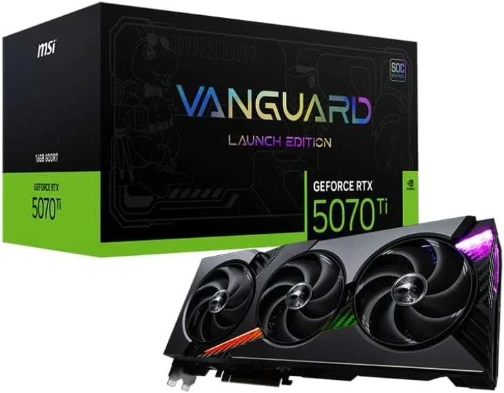 کارت گرافیک MSI GeForce RTX 5070 Ti 16G Vanguard SOC Launch Edition VD9038