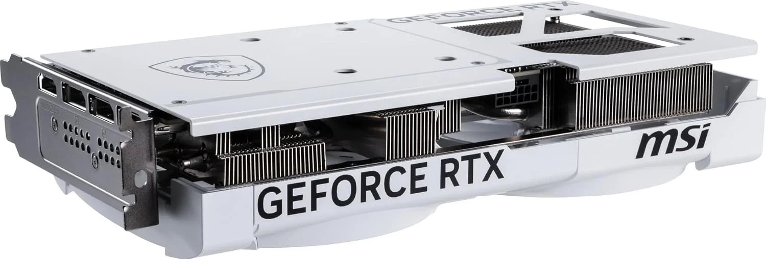 کارت گرافیک MSI GeForce RTX 5070 12G Ventus 2X OC White - پردازنده گرافیکی RTX 5070، حافظه 12 گیگابایت GDDR7 (28 گیگابیت بر ثانیه/192-بیت)، PCIe 5.0 - طراحی حرارتی دو فن (2 عدد فن TORX 5.0) - HDMI 2.1b، DisplayPort 2.1b کارت گرافیک MSI GeForce RTX 5070 12G Ventus 2X OC White - پردازنده گرافیکی RTX 5070، حافظه 12 گیگابایت GDDR7 (28 گیگابیت بر ثانیه/192-بیت)، PCIe 5.0 - طراحی حرارتی دو فن (2 عدد فن TORX 5.0) - HDMI 2.1b، DisplayPort 2.1b