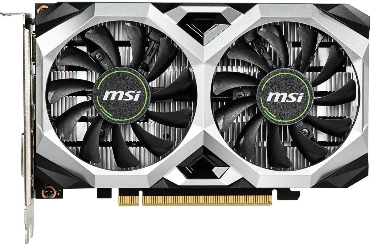 کارت گرافیک MSI Gaming NVIDIA GeForce GTX 1650 128-Bit HDMI/DP/DVI 4GB GDRR6 با پشتیبانی از HDCP و DirectX 12 و قابلیت VR Ready OC (GTX 1650 D6 Ventus XS OC)
