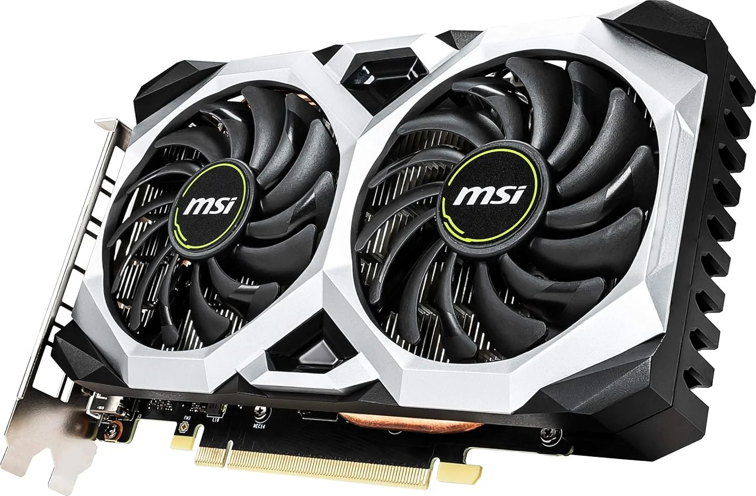 کارت گرافیک MSI Gaming GeForce GTX 1660 192 Bit HDMI/DP 6GB GDRR5 با پشتیبانی از HDCP و DirectX 12، دارای دو فن، آماده برای واقعیت مجازی (VR) و اورکلاک شده (OC) مدل GTX 1660 VENTUS XS 6G OC، ابعاد 4.32x12.7x20.32 سانتی متر