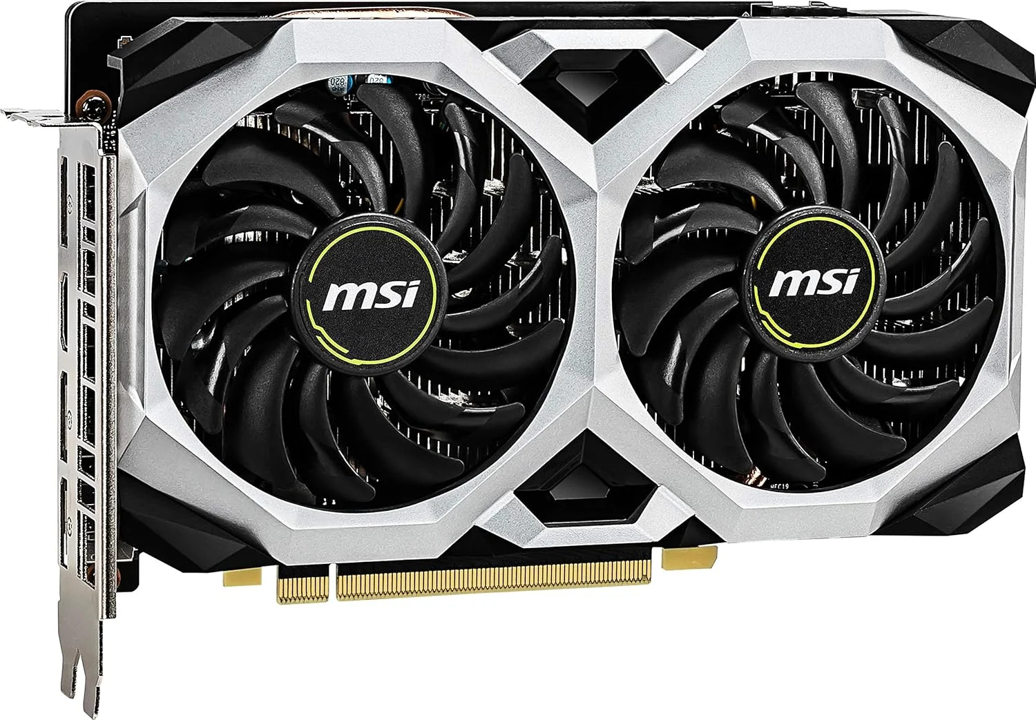 کارت گرافیک MSI Gaming GeForce GTX 1660 192 Bit HDMI/DP 6GB GDRR5 با پشتیبانی از HDCP و DirectX 12، دارای دو فن، آماده برای واقعیت مجازی (VR) و اورکلاک شده (OC) مدل GTX 1660 VENTUS XS 6G OC، ابعاد 4.32x12.7x20.32 سانتی متر