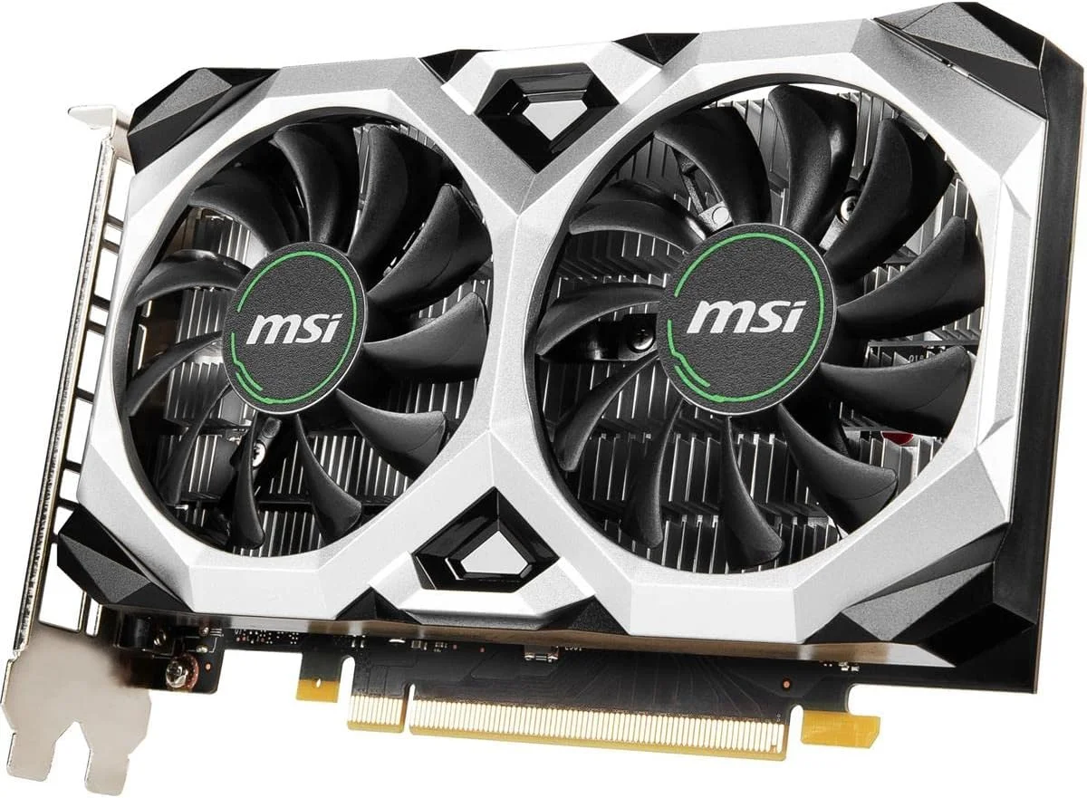 کارت گرافیک MSI Gaming NVIDIA GeForce GTX 1650 128-Bit HDMI/DP/DVI 4GB GDRR6 با پشتیبانی از HDCP و DirectX 12 و قابلیت VR Ready OC (GTX 1650 D6 Ventus XS OC) کارت گرافیک MSI Gaming NVIDIA GeForce GTX 1650 128-Bit HDMI/DP/DVI 4GB GDRR6 با پشتیبانی از HDCP و DirectX 12 و قابلیت VR Ready OC (GTX 1650 D6 Ventus XS OC)