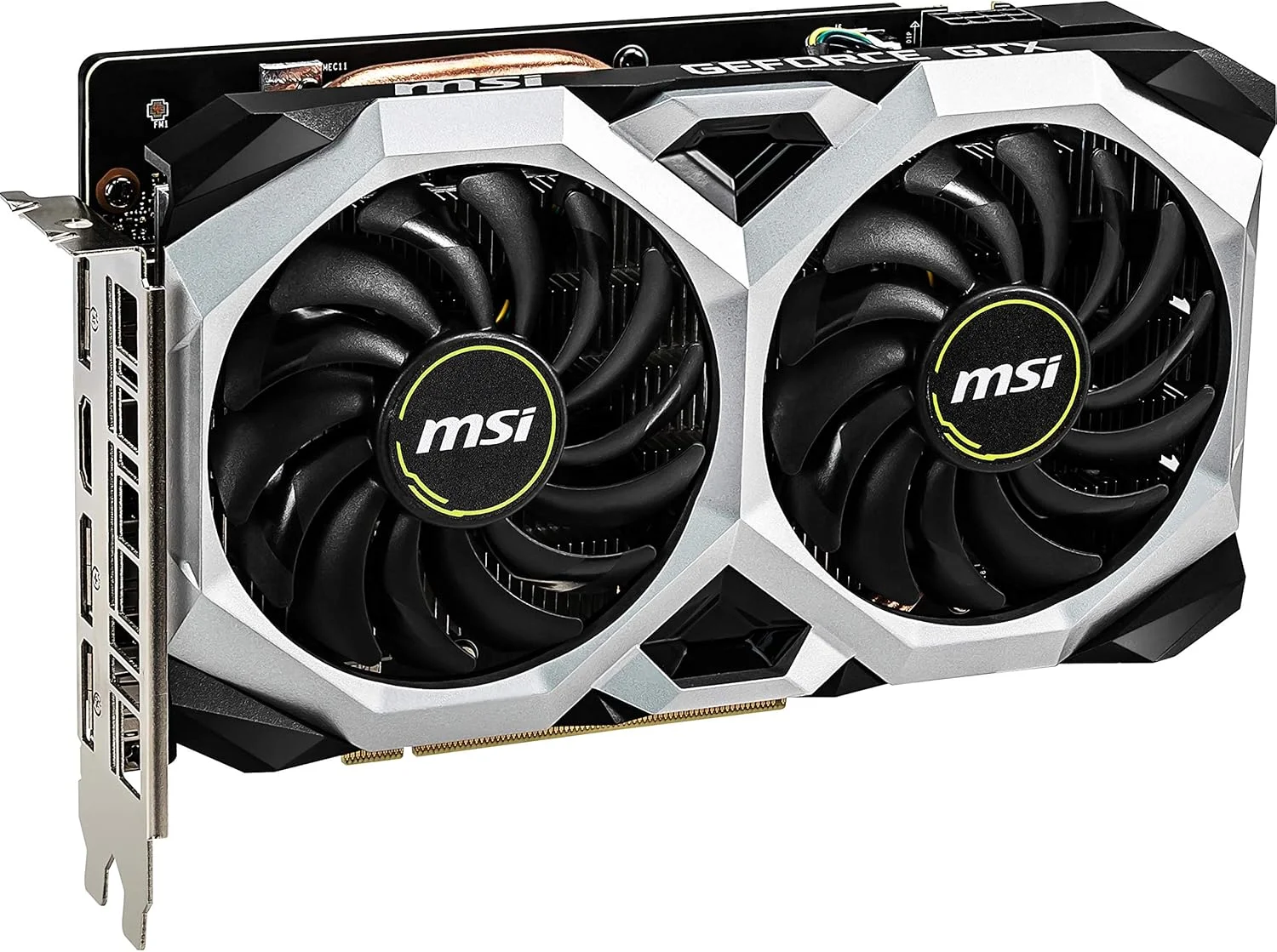 کارت گرافیک MSI Gaming GeForce GTX 1660 192 Bit HDMI/DP 6GB GDRR5 با پشتیبانی از HDCP و DirectX 12، دارای دو فن، آماده برای واقعیت مجازی (VR) و اورکلاک شده (OC) مدل GTX 1660 VENTUS XS 6G OC، ابعاد 4.32x12.7x20.32 سانتی متر