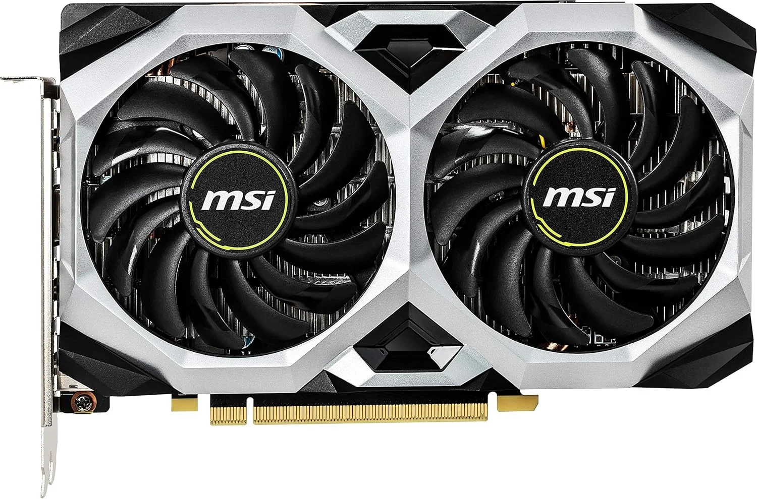 کارت گرافیک MSI Gaming GeForce GTX 1660 192 Bit HDMI/DP 6GB GDRR5 با پشتیبانی از HDCP و DirectX 12، دارای دو فن، آماده برای واقعیت مجازی (VR) و اورکلاک شده (OC) مدل GTX 1660 VENTUS XS 6G OC، ابعاد 4.32x12.7x20.32 سانتی متر