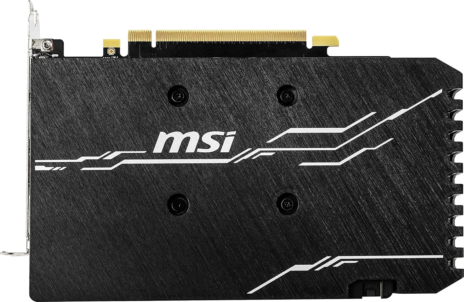 کارت گرافیک MSI Gaming GeForce GTX 1660 192 Bit HDMI/DP 6GB GDRR5 با پشتیبانی از HDCP و DirectX 12، دارای دو فن، آماده برای واقعیت مجازی (VR) و اورکلاک شده (OC) مدل GTX 1660 VENTUS XS 6G OC، ابعاد 4.32x12.7x20.32 سانتی متر