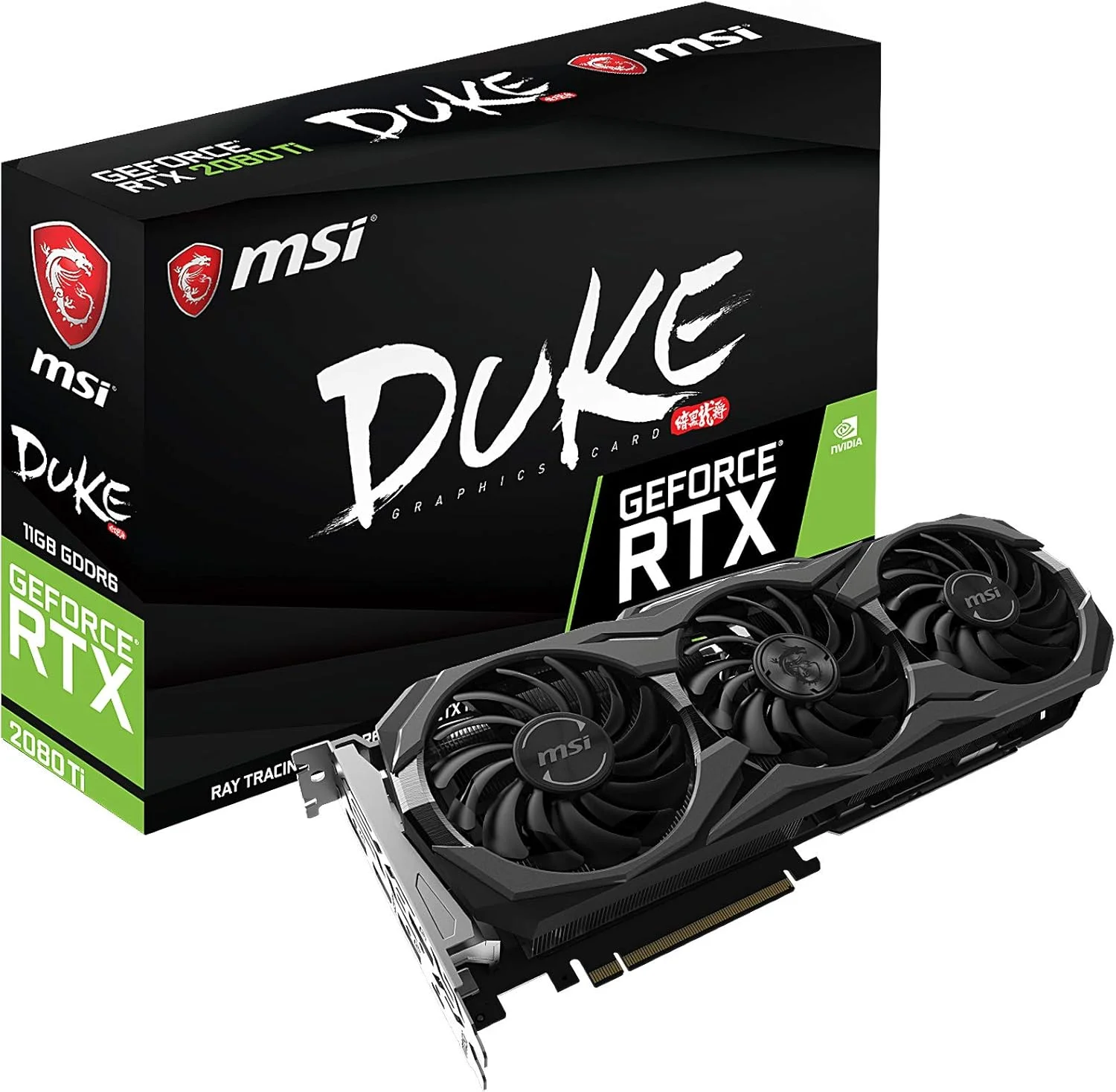 کارت گرافیک MSI GAMING GeForce RTX 2080 Ti GDRR6 352-bit HDMI/DP/USB با معماری تورینگ و قابلیت Ray Tracing (مدل RTX 2080 TI DUKE 11G OC)